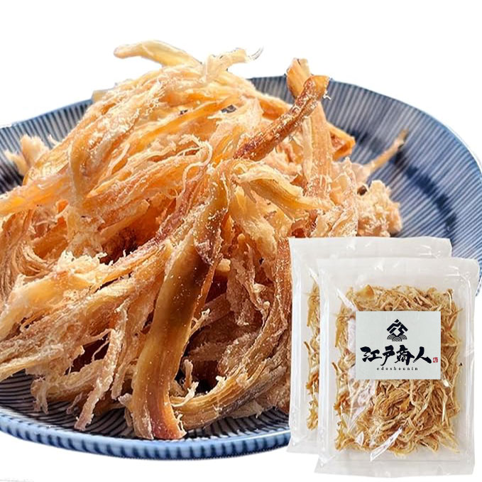 皮付き さきいか 205g 2袋 お試し お徳用 おつまみ お取り寄せ 晩酌 珍味 乾き物 イカ くんさき するめ 酒のつまみ キャンプ 江戸商人印 父の日