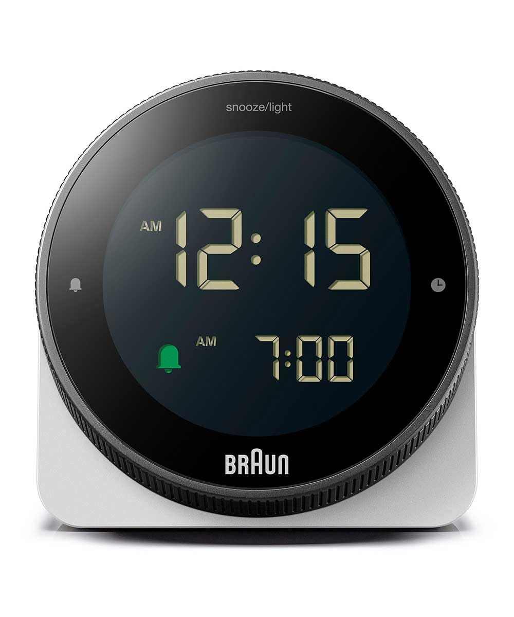 BRAUN(ブラウン) デジタル 置き時計 BC24W ホワイト