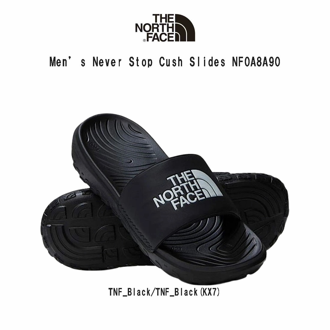 THE NORTH FACE(ザノースフェイス)シャワーサンダル スリッパ スライド サンダル クッション ロゴ 軽量 室内 アウトドア ビーチ メンズ 男性用 靴 NF0A8A90