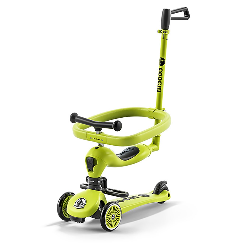 COOGHI 4-in-1 キックスクーター キックボード おもちゃ 三輪車 子供用スクーター ベビーカー スクーター ランニングバイタ 15歳 点滅ホイール付き 360ベビーフェンス ハンドルと 32,370円