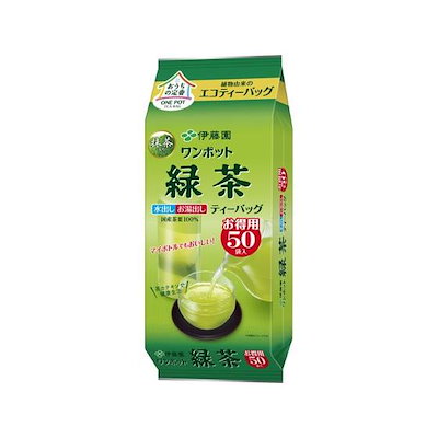 他サイト： ワンポット エコティーバッグ緑茶 50袋 伊藤園の商品画像