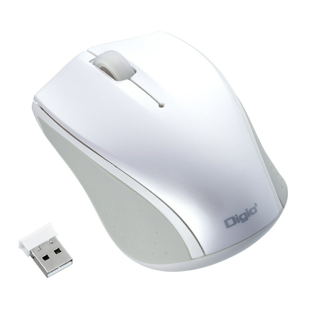 （まとめ買い）持ち運びラクラクな小型無線3ボタンBlueLEDマウス ホワイト MUS-RKT160W [x3]