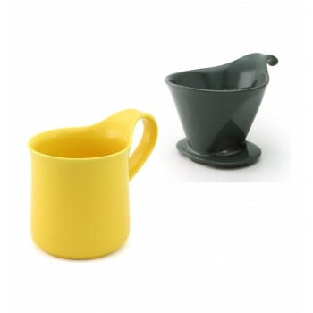 ZERO JAPAN（ゼロジャパン） ドリッパー＆カフェマグセット ドリッパートレイ付 DMZ-16 SGY/YP