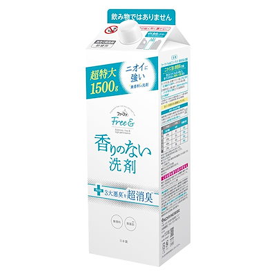 他サイト： NSファーファジャパン フリー＆超コンパクト液体洗剤 無香料 詰替 1500gの商品画像