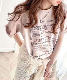JaVaコラボ 無地 半袖 プリント 刺繍 Tシャツ・カットソー [3カラー]