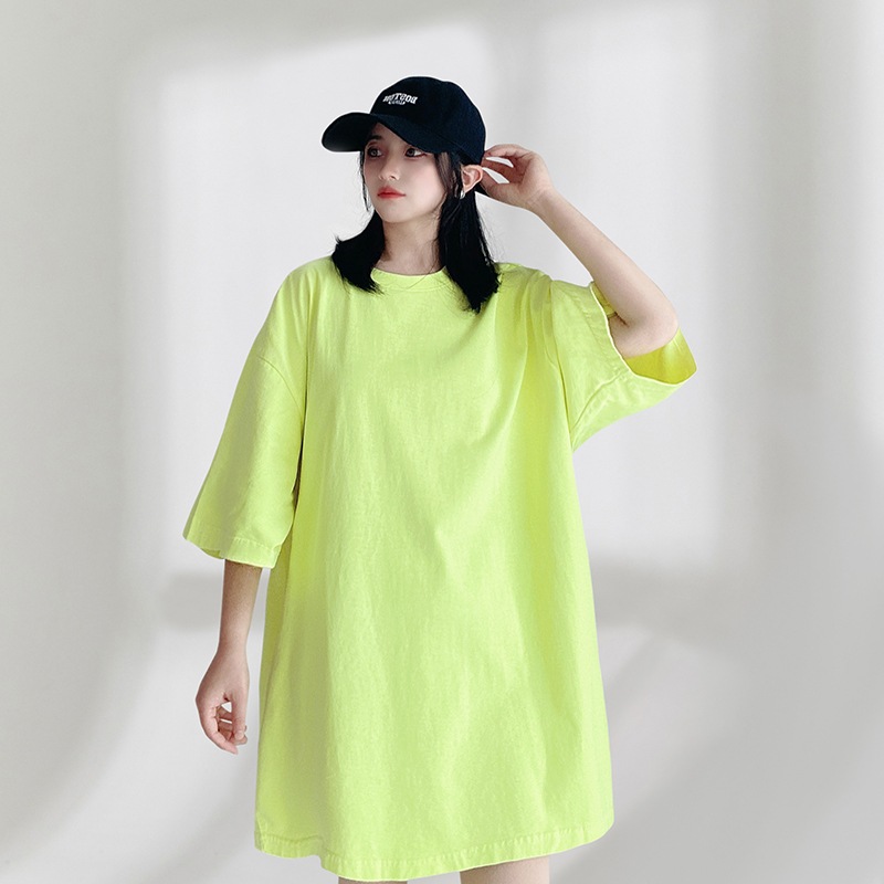 トップス カットソー 半袖 クルーネック プルオーバー ミディアム丈 可愛い かわいい 大人可愛い きれいめ シンプル 上品 おしゃれ かっこいい カジュアル こなれ感 個性的 主役級 存在感 レトロ
