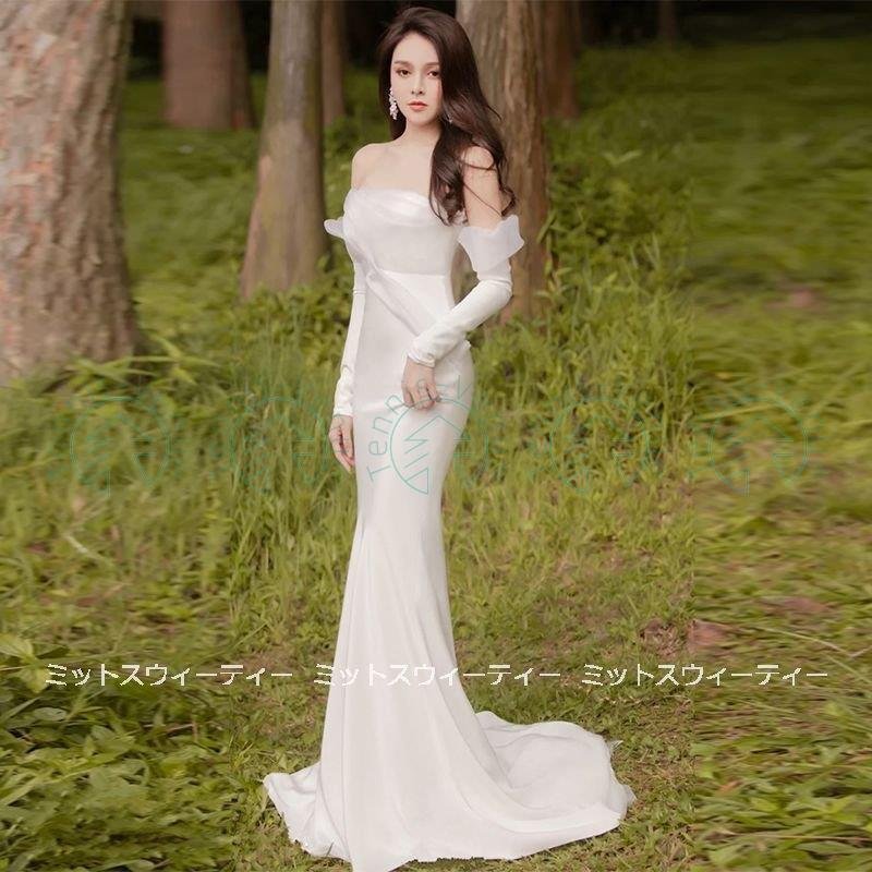ウェディングドレス 結婚式 マーメイドラインドレス ウエディングドレス 二次会 花嫁 パーティードレ