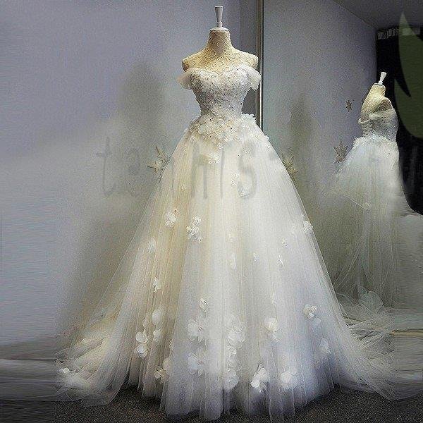 ウエディングドレス 安い 二次会 ウェディングドレス 結婚式 エンパイア 花嫁 プリンセス 披露宴