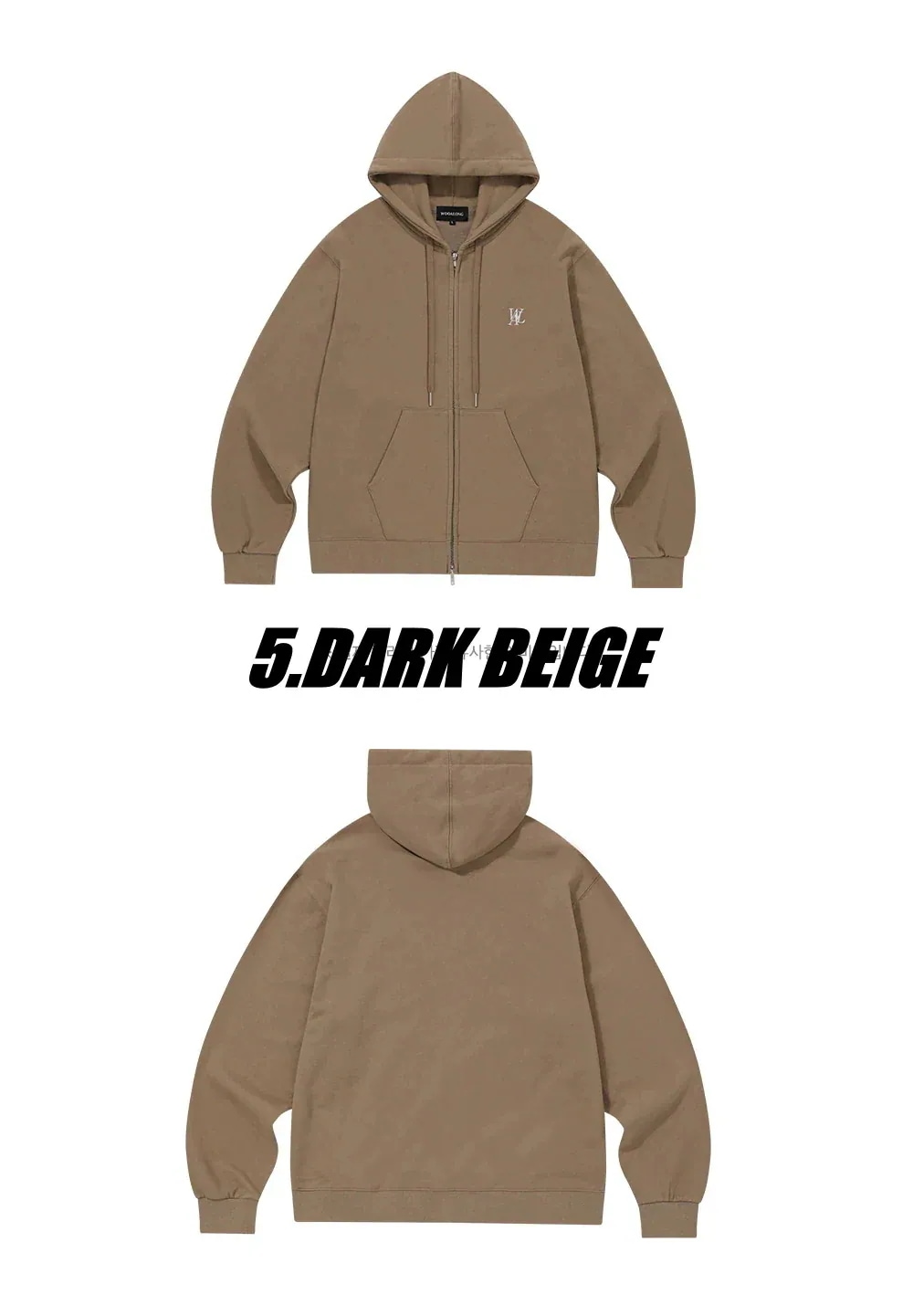 Qoo10] WOOALONG Signature hood zip-u : レディース服