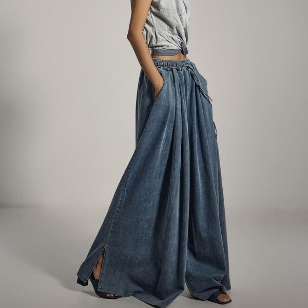 PJ576 ワイド フレア ジーンズ