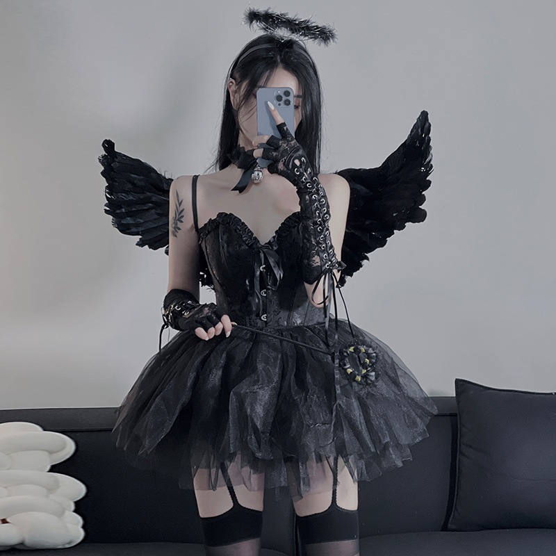 ハロウィンコスプレセクシーバニーガール制服コスチュームロイヤルシスターピュアデザイアバニーコスチュームコス小悪魔エンジェルスーツ