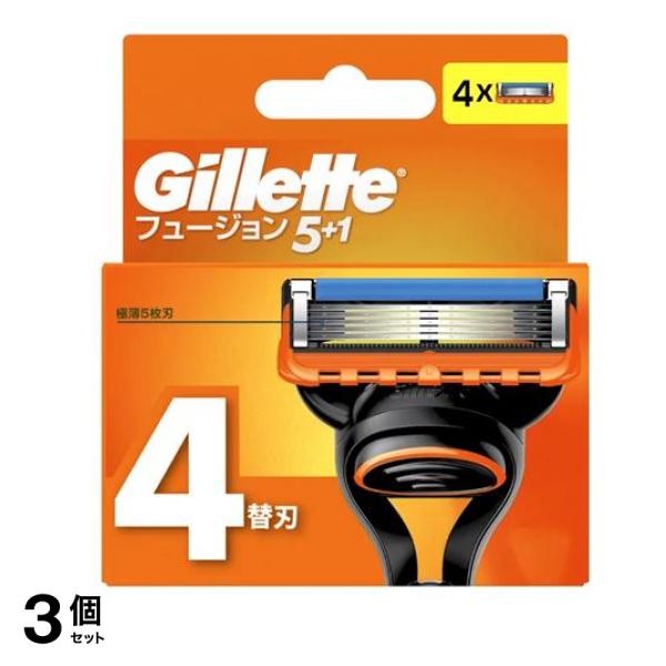 フュージョン5+1 マニュアル 替刃 4個入 3個セット