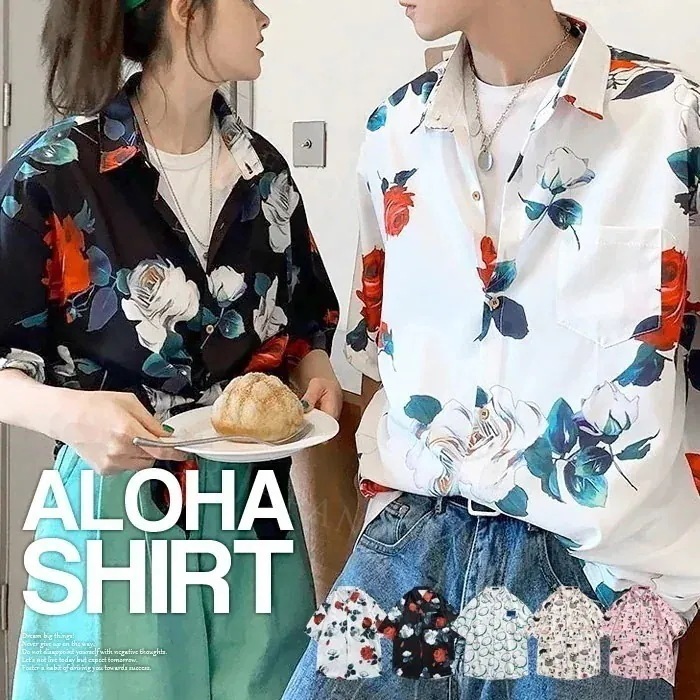 【10点セット】アロハシャツ メンズ アロハ レディース 安い 和柄 親子 ペア 半袖 メンズ和柄 白 かりゆしウェア 大きいサイズ かりゆし 総柄 柄シャツ 半袖シャツ 体型カバー カジュアル おし