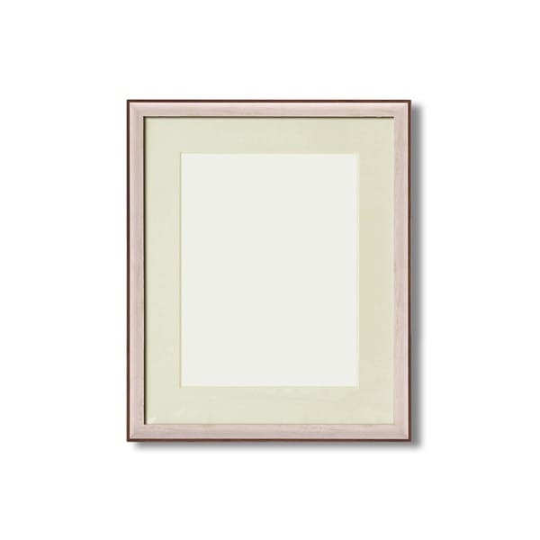 軽量 水彩額縁 フレーム F6号 ホワイト 壁掛けひも UV 紫外線カットアクリル マット付き 化粧箱入り 額縁 額