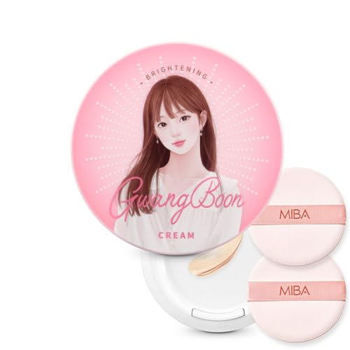 MIBAイオンカルシウムミネラルBBクッション12g+リフィル12g/0.85オンス BBクリームをエアレスクッションに入れます 最後まで乾かない保湿 BBクリームは容器に入っています