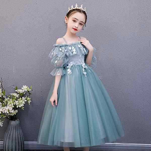 【 2025】ピアノ発表会 ドレス 子供ドレス ワンピース フラワーガール ベールガール リングガール ファスナー ロング丈 お姫様 着やせ 上品 女の子 8,251円