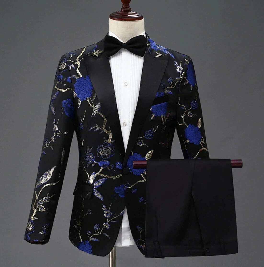 お財布に優しいスーツ レトロ ジャカード カジュアル メンズ ファッション tbq631