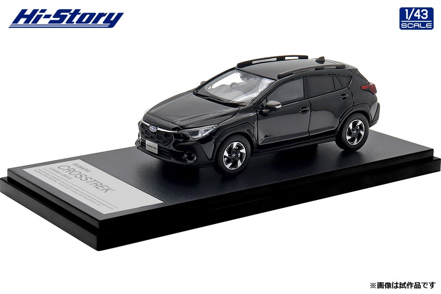 ハイストーリー 1/43 SUBARU CROSSTREK Limited (2023)　クリスタルブラック・シリカ【HS507BK】 ミニカー HS507BK スバル クロストレック リミテッド 2