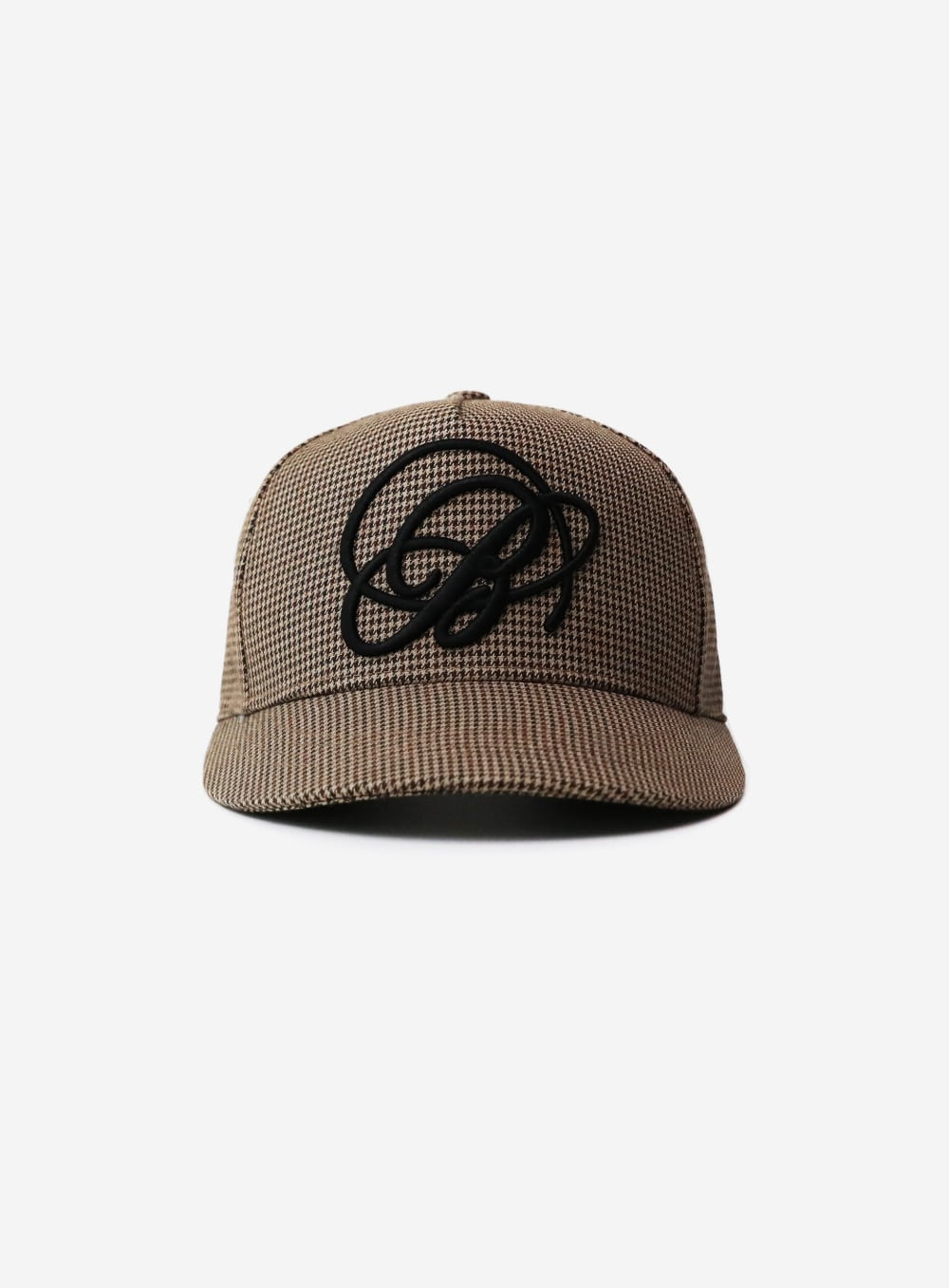 【BADBLOOD】 DARK CLASSIC STREET BALL CAP : HOUNDTOOTH/BROWN