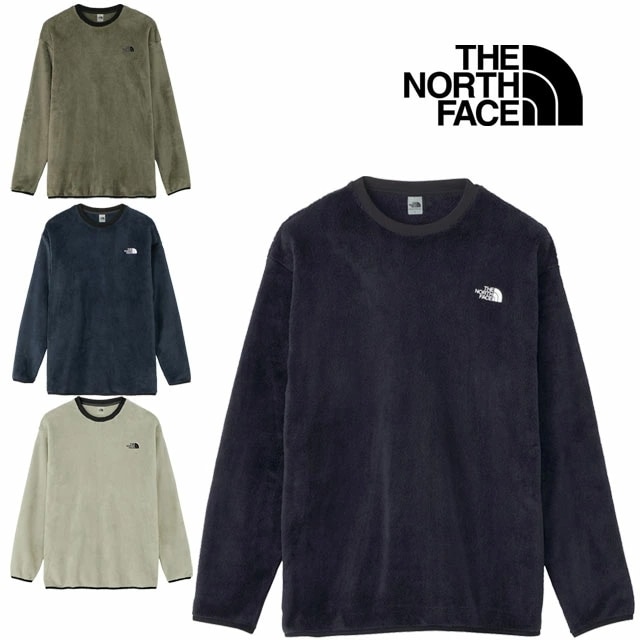 ザ・ノース・フェイス トップス メンズ NA72480 バーサミッドクルー アパレル カットソー アウター 長袖 クルーネック 丸首 クルーネック 保温 防寒 静電ケア 服 レディース 黒 灰 カーキ