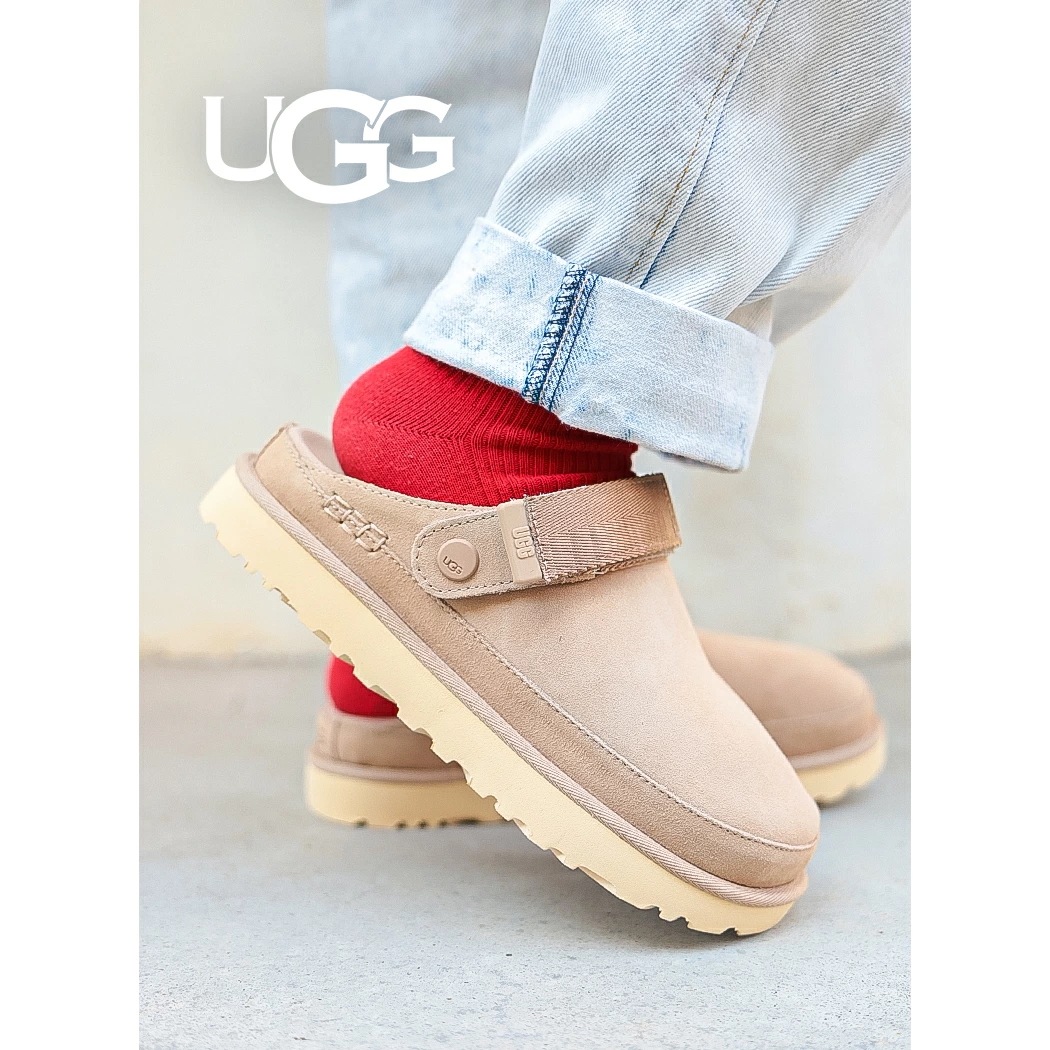 UGG アグ ウィメンズ ゴールデンスター クロッグ サンダル スリッパ シューズ レディース W GOLDENSTAR CLOG SAND ( 厚底 ベージュ SANDAL 1138252 )