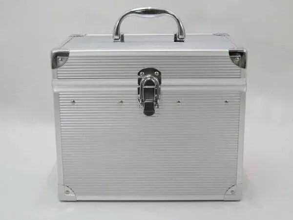 メイクボックス メイク道具 コスメ 美容 ヘアケア 収納力 業務用として 特大アルミBOX 鏡 中皿