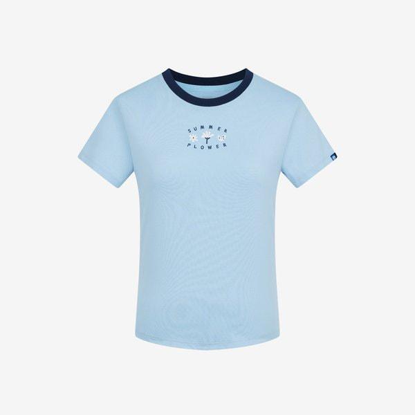 [FILA] スリムフィットサマーグラフィックTシャツ (FS2RSH2458F_LBU)