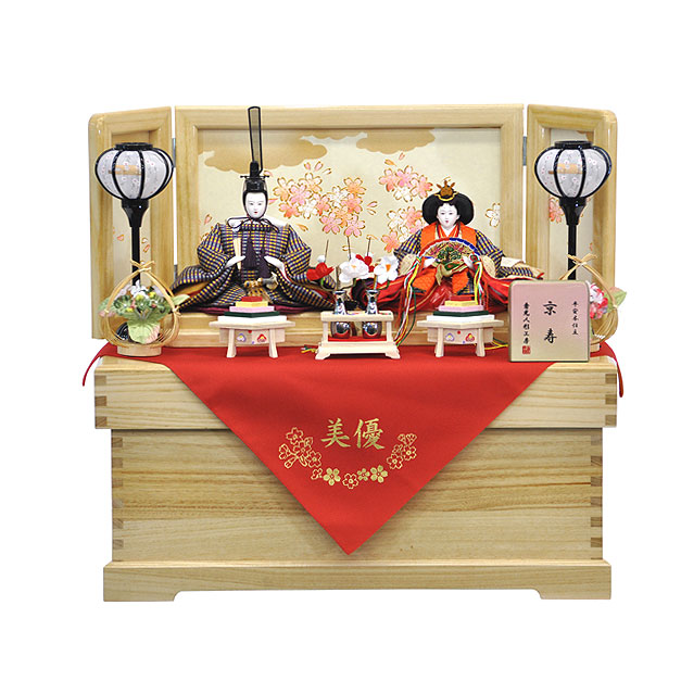 雛人形 ひな人形 お雛様 おひなさま かわいい 手作り 2025年 新作 秀光 限定品 送料無料 コンパクト ミニ 初節句 ひな祭り 収納 二人 ２人 名前 袱紗 買得 お得 人気 ランキング P8