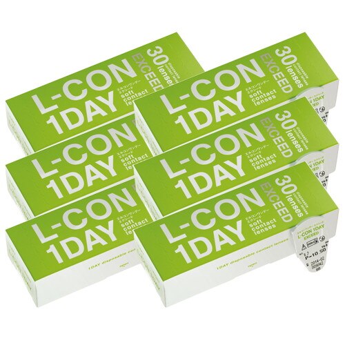 5%OFFクーポン対象 エルコンワンデーエクシード(30枚入)6箱/宅配便またはレターパックプラス/コンタクト