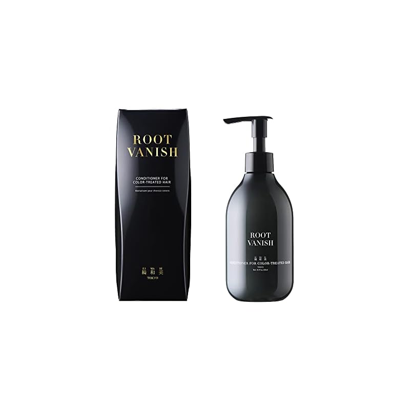 綺和美 (KIWABI) Root Vanish コンディショナー 洗い流す トリートメント ダメージヘア用 (レディース/メンズ 兼用) 退色防止