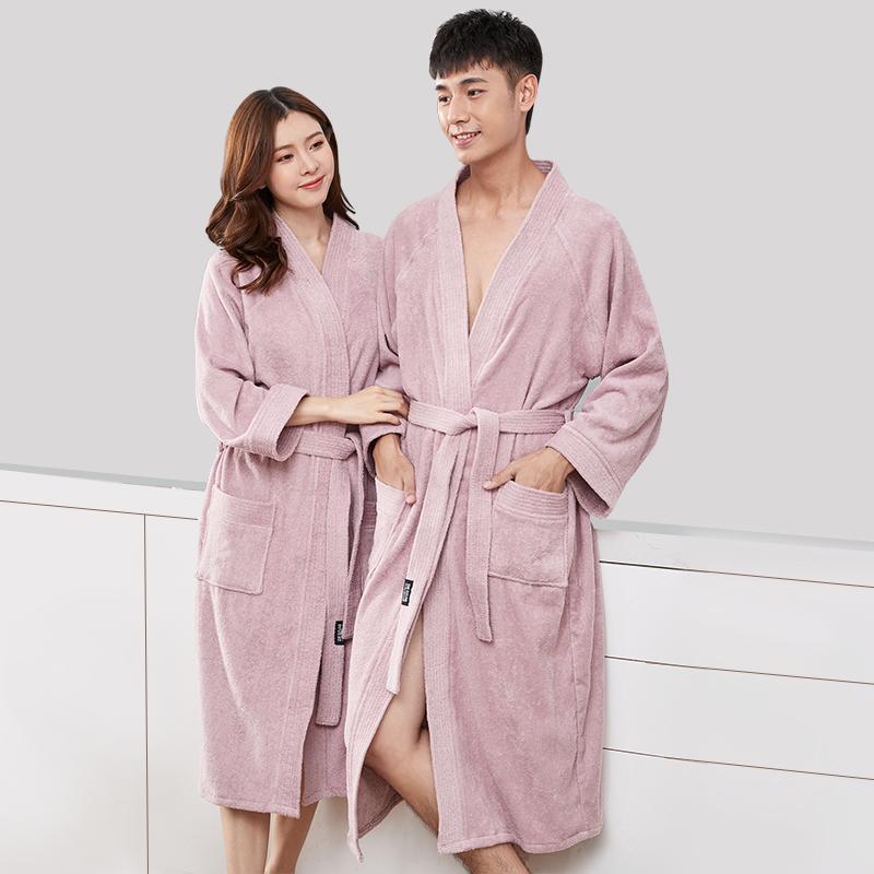 バスローブ ルームウェア レディース メンズ カップル ファッション ホームウェア ナイトガウン オールシーズン メンズ レディース兼 速乾