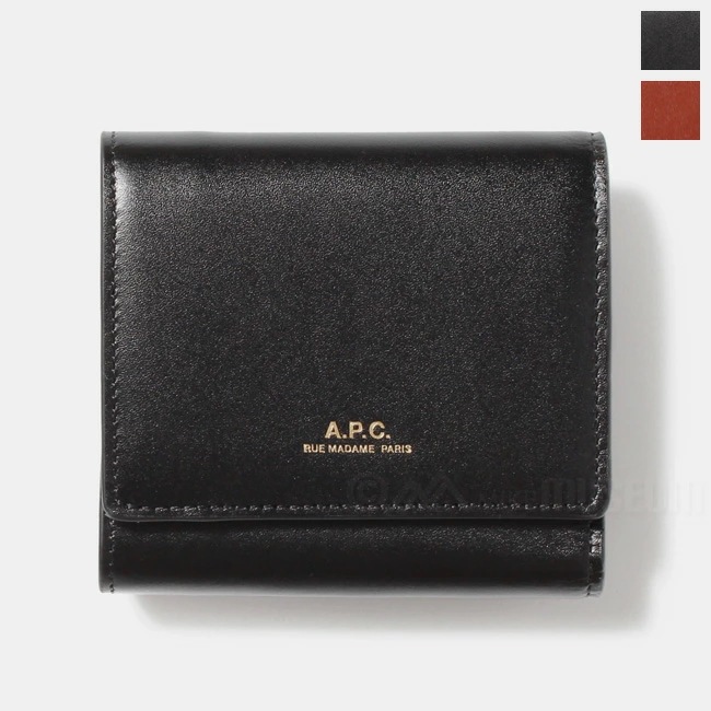 【SALE／10%OFF 財布 三つ折り財布 PXBMWF63324 LOIS COMPACT ブラウン ブラック 二つ折り財布