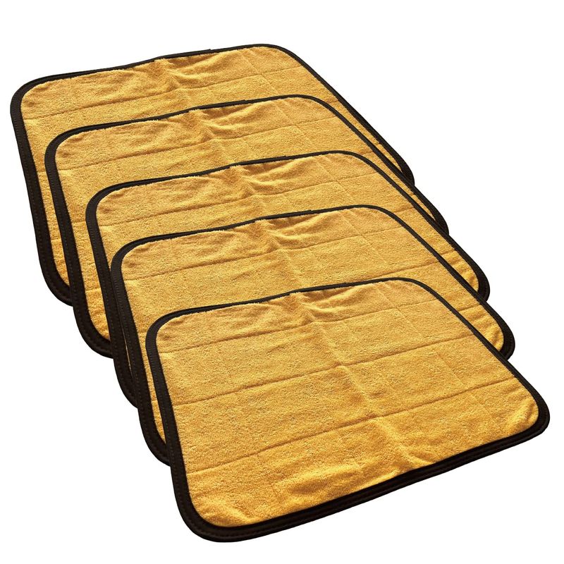 マイサウナマット5枚セット ゴールド 40×50