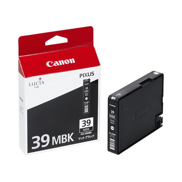(まとめ) キヤノン Canon インクタンク PGI-39MBK マットブラック 4856B001 1個 (×10セット)