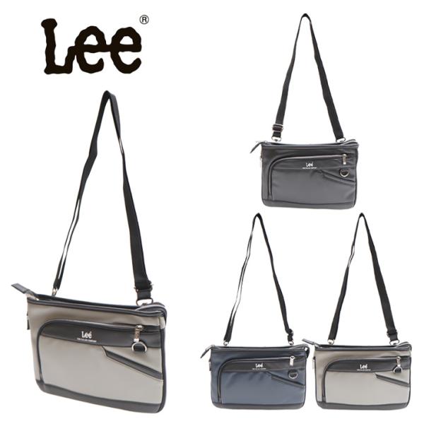 【レターパック配送】Lee 320-3734 ショルダー クラッチ 2Way メンズ 鞄 かばん きれいめ ブランド 通勤 通学 デザイン かっこいい