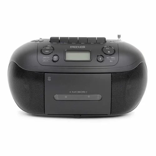 マクセル MXCR-200 Bluetooth対応 CDラジオカセットレコーダー USBメモリー・microSDカード再生 録音可能 ブラック