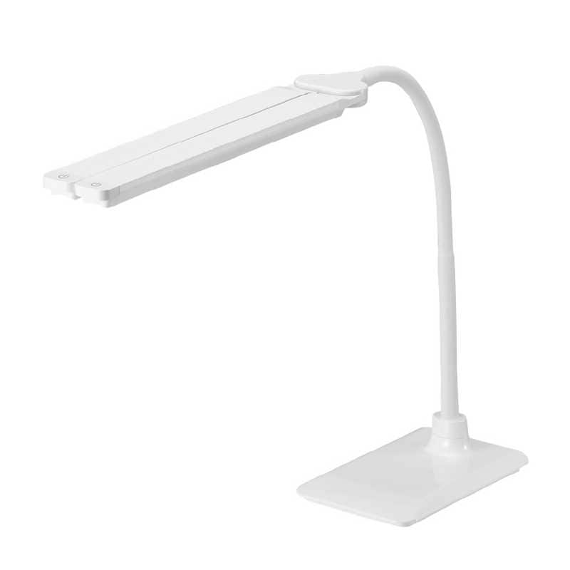 ヤザワ　LED2灯スタンドライト調光機能付き ホワイト ［LED /昼光色］　SDL13D01WH