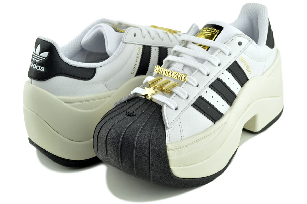 スーパースター ボールド フットウェアホワイト オフホワイト コアブラック jr9895