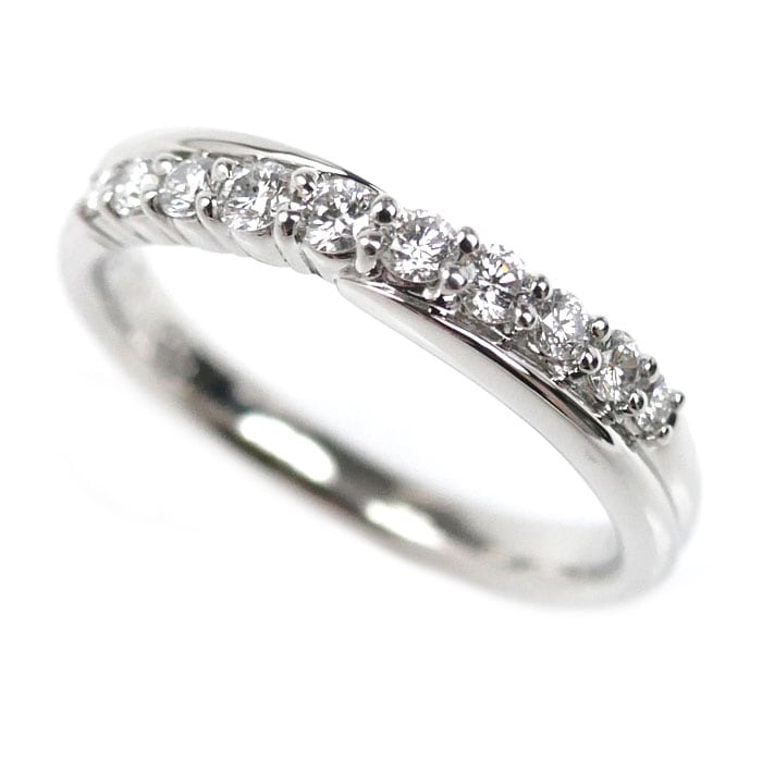 ROYAL ASSCHER ロイヤル・アッシャー Pt900プラチナ ダイヤ リング・指輪 ダイヤモンド0.25ct 11号 4.9g レディース 中古