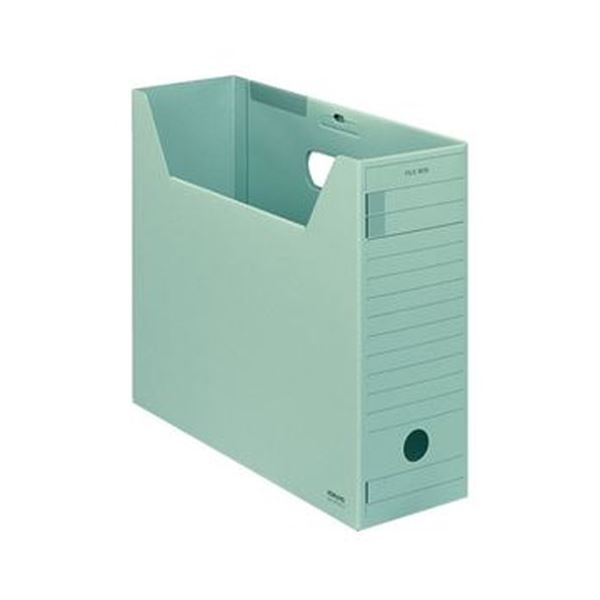 （まとめ）コクヨ ファイルボックス-FS（Fタイプ）A4ヨコ 背幅102mm 緑 フタ付 A4-LFFN-g 1セット（5冊）(×5セット)