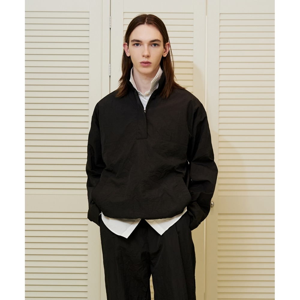 ファレットミニマルカラーアノラックジャケットチャコール 12,485円