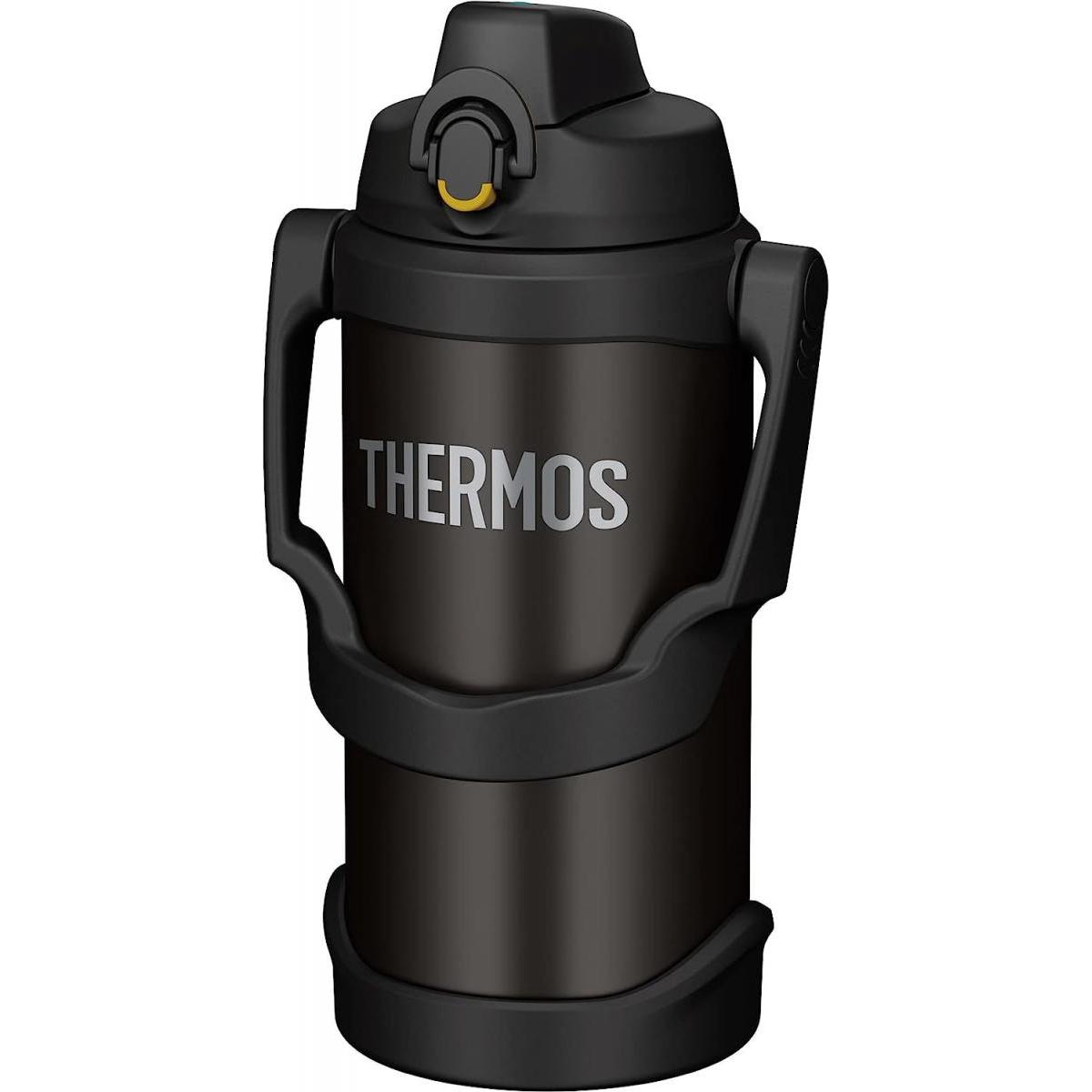 サーモス THERMOS 水筒 真空断熱 スポーツジャグ 2L ブラック FJQ-2000 BK　スポーツドリンク対応 大容量 ワンタッチ 保冷専用【代引不可/沖縄・離島不