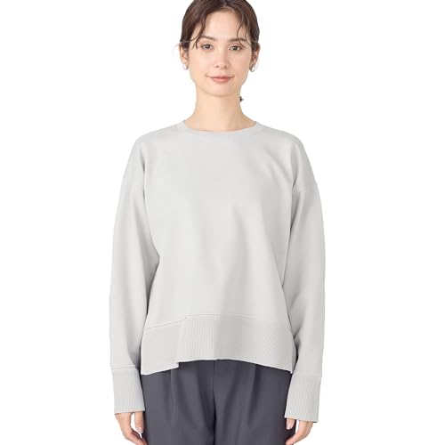 [コムサイズム] スウェットライクニット 12-76KG07-204 F ライトグレー