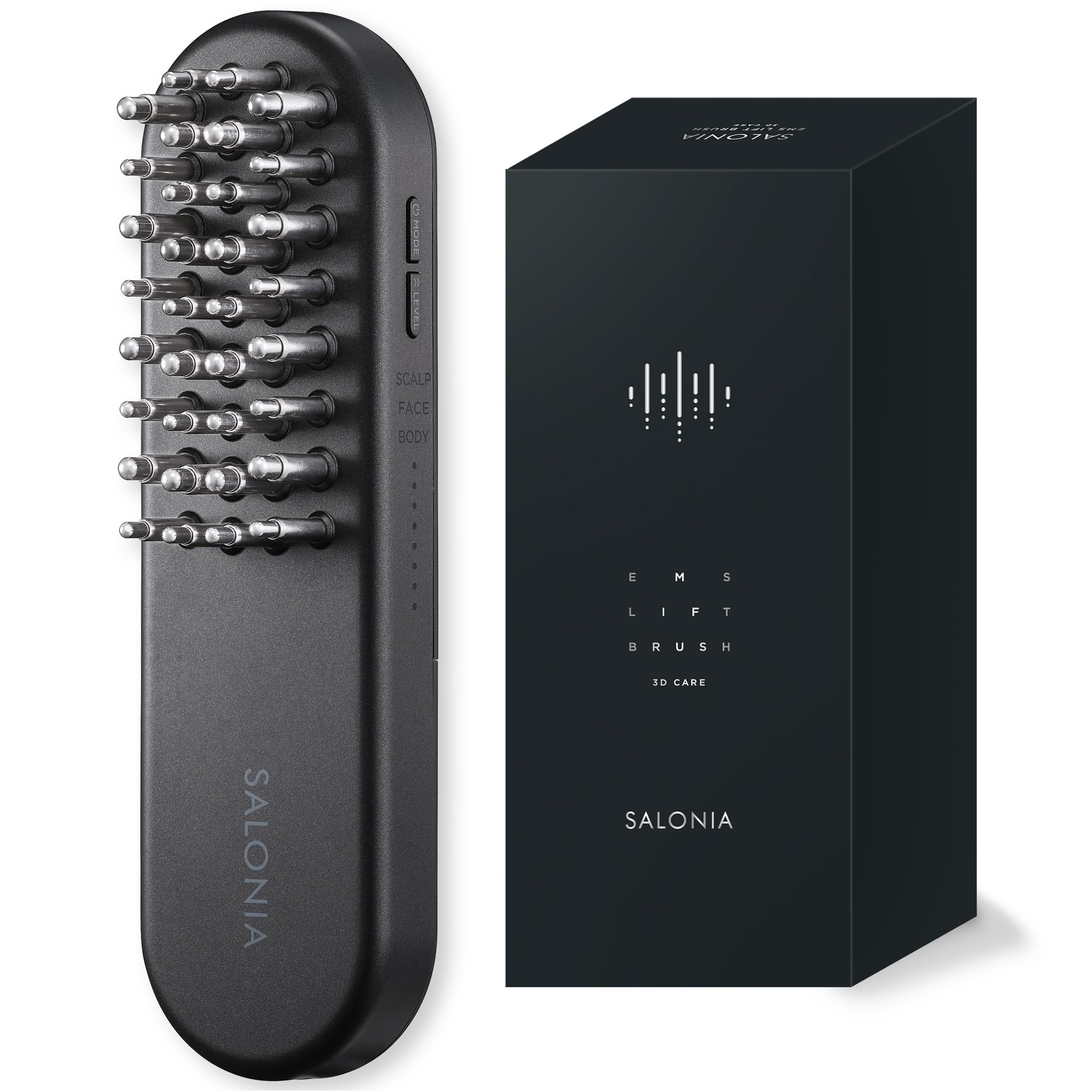 SALONIA サロニア EMS リフトブラシ 3Dケア 電気ブラシ 美顔器 電動頭皮ブラシ リフトアップ 【Amazon.co.jp限定】