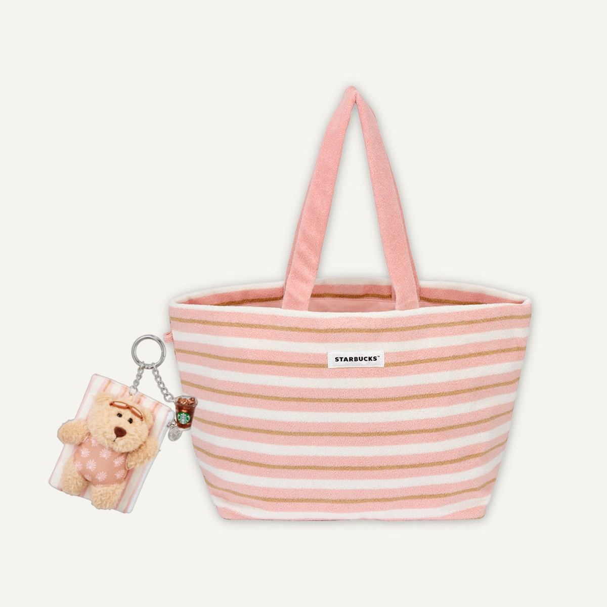 韓国限定 サマーウィークエンドバッグ＆ベアリスタキーリングセット2025 SS 7,575円