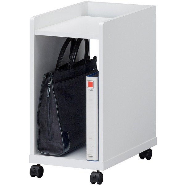 白井産業 OF2-6030W 木製オフィスワゴン オフィスコ ホワイト メーカー直送