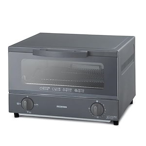 【即納】アイリスオーヤマ トースター オーブントースター 4枚焼き 温度調節3段階 トレー付 1200W EOT-032-HA アッシュ