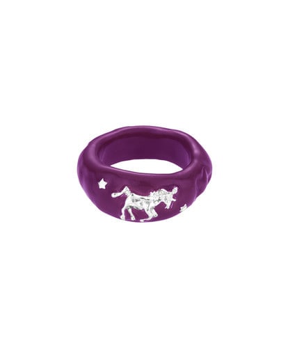 NFF UNICORN RING PLUM ユニコーンリング プラム 指輪 リング 韓国アクセサリー アクセサリー 正規品