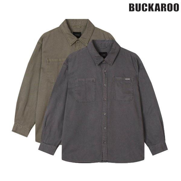 [驪州店] 男性コットンピグダイイングツーポケットシャツ(B252SH342P)