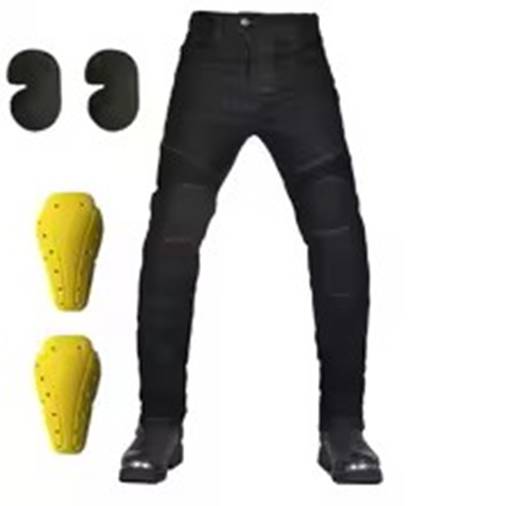 オートバイ ライディングジーンズ メンズ 耐摩耗 防風 通気性 CE認定 膝＆ヒッププロテクター付 取り外し可能 落下防止 オールシーズン対応 レーシングパンツ 4,828円